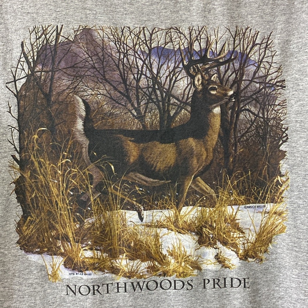 90s Whitetail Deer Hunting Shirt L Vintage - Picture 6 of 6